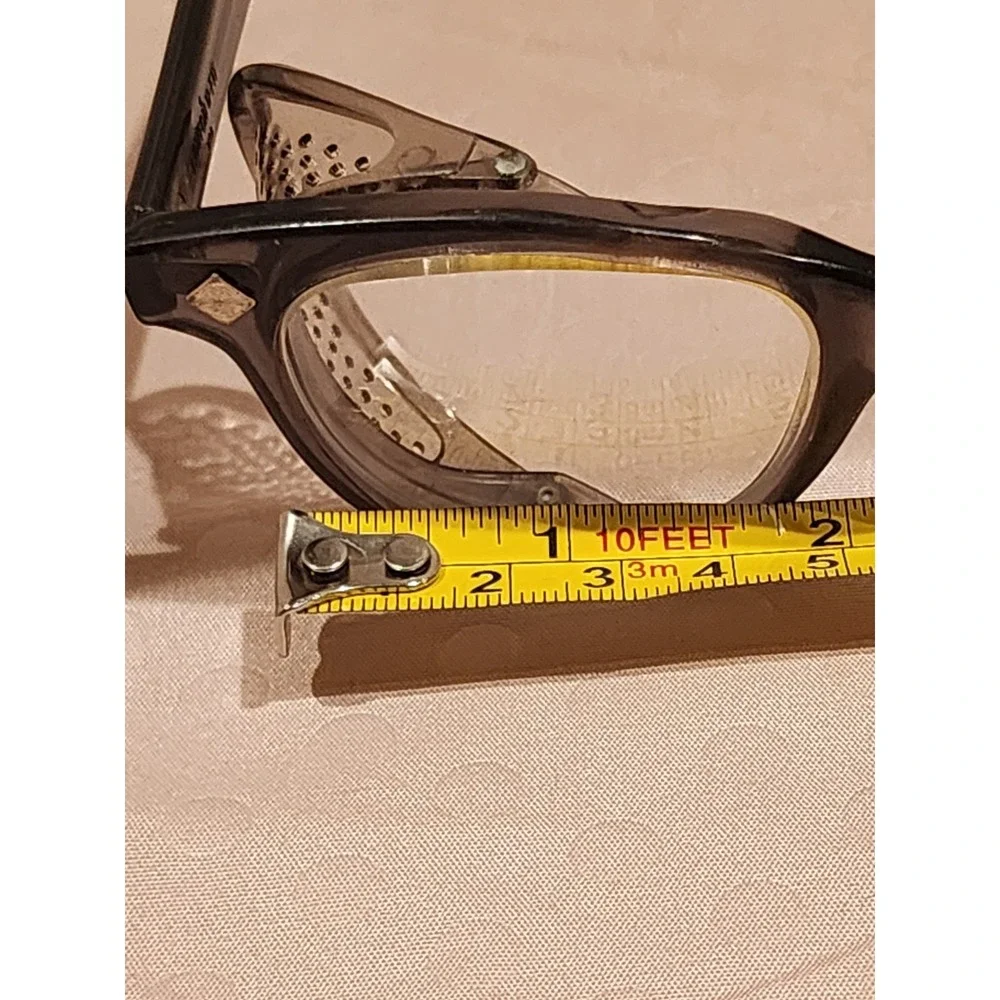 Vintage H.L. Bouton Co. Safety Glasses Bouton U-Fit Clear Lens Cable Temple Nice